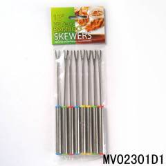 8PCS SS FONDUE FORK with POLY BAG