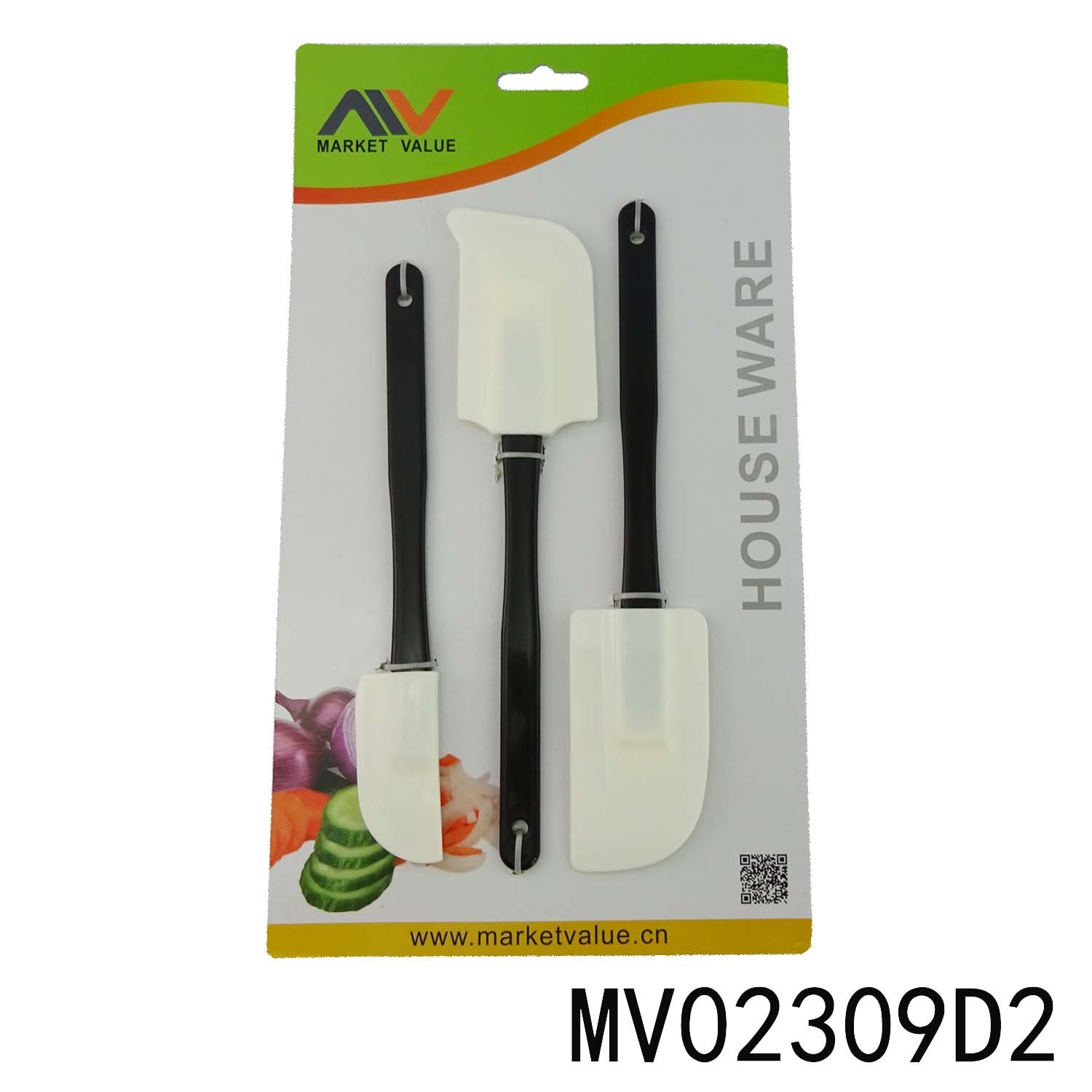 SETS OF 3PCS KITCHEN TOOLS PLASTIC SPATULA TC