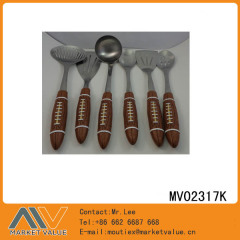 6PCS SS KITCHEN TOOLS with RESIN HandleRUGBY TC
