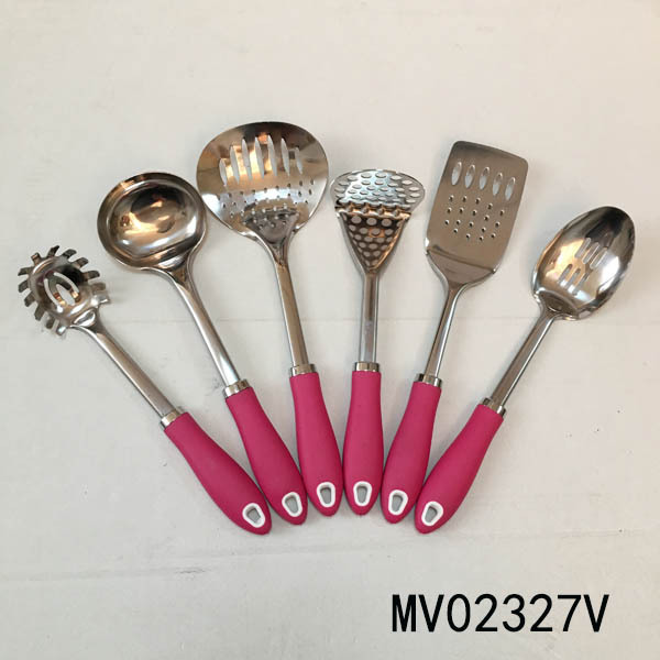 6PCS SS KITCHEN TOOLS SETS with TPR Handle TC
