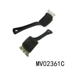 8.5in PLASTIC Handle SS BBQ BRUSH TAG