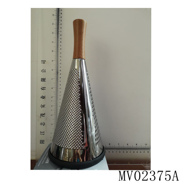 13.5in SS TAPER GRATER with OAK Handle WHEEL CARD
