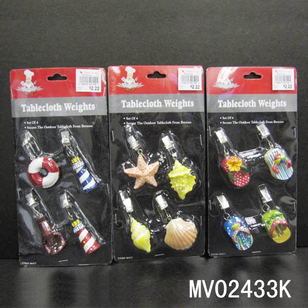 TABLE CLOTH WEIGHTS