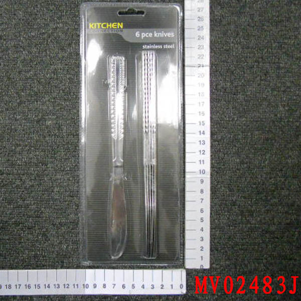 6PCS SS KNIFE MACHINE POLISH