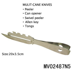 KITCHEN TOOLS MULIT-CANE KNIVESPEELER SWIVEL PEELER ALLEN KEY CAN OPENER TONGS style 3