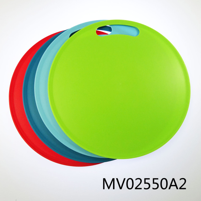 4PCS ROUND PLASTIC CUTTING BOARD