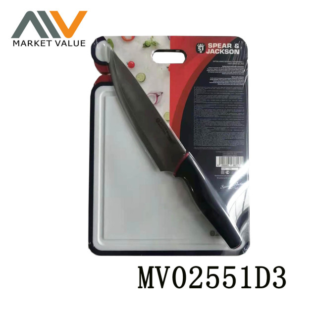 PLASTIC CUTTING BOARD with SHARPENER with Multi KNIFE SP