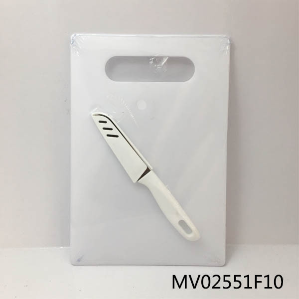 2PCS PLASTIC CUTTING BOARD and STAINLESS STEEL KNIFE SP