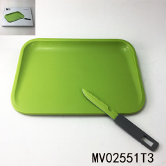 2PCS KNIFESET with UTILITY PP CUTTING BOARD in CB