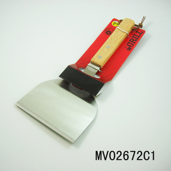 WOODEN Handle BARBECUE SCOOP TC style 2