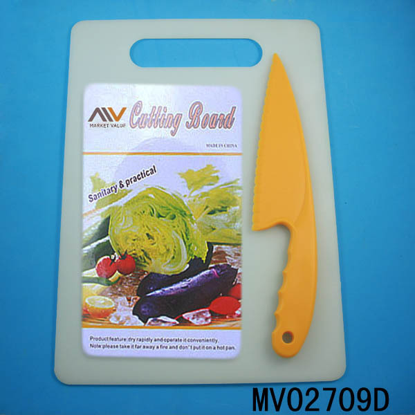 PLASTIC BOARD with LETTUCE KNIFEVAGETABLE CUTTER SHRINK