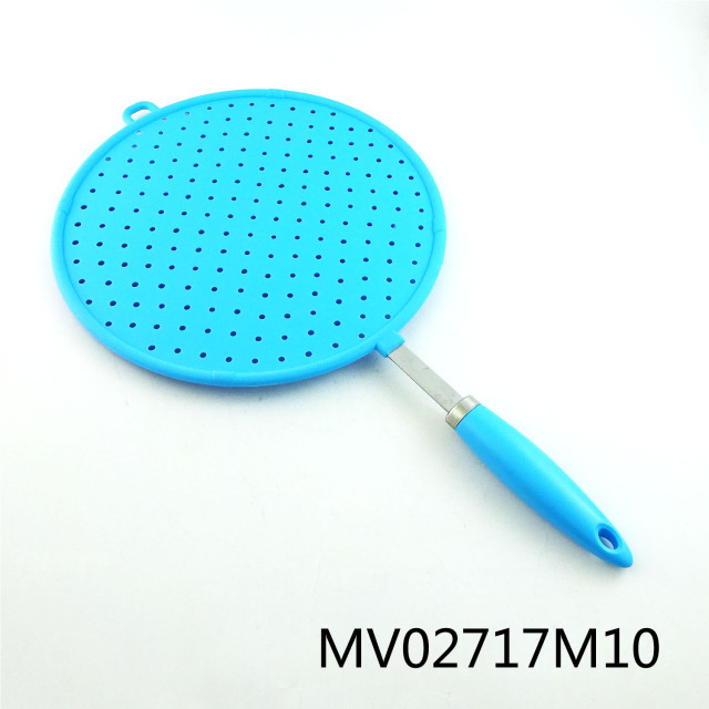 25CM SILICON SPLATTER SCREEN with PP Handle TC