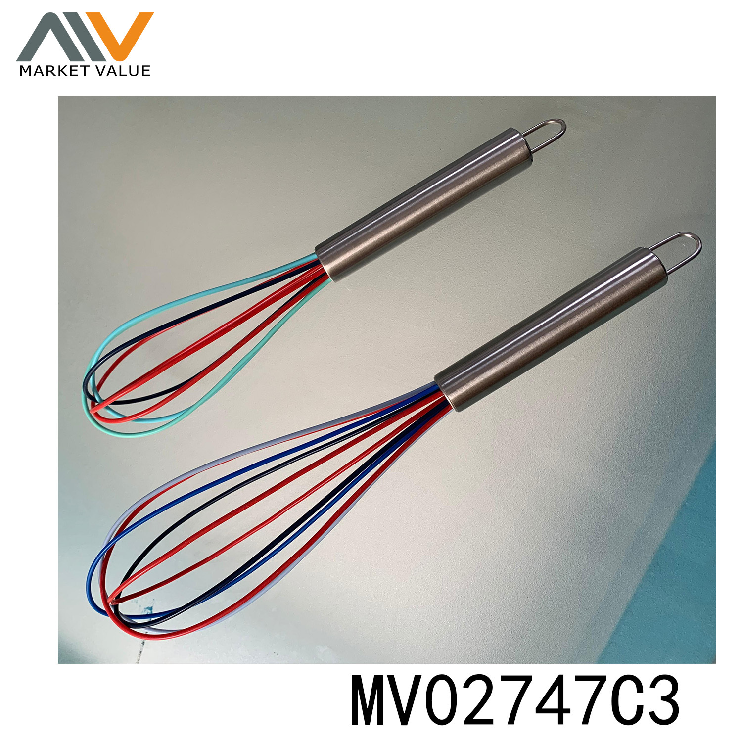 SET of 2PCS EGG WHISK SET with 22 Handle TC