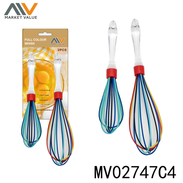 SETS OF 2PCS EGG WHISK with PLASTIC Handle TC