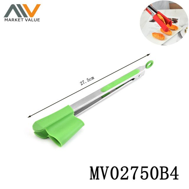 9in Silicone FooDClip with Stainless Steel Handle TC