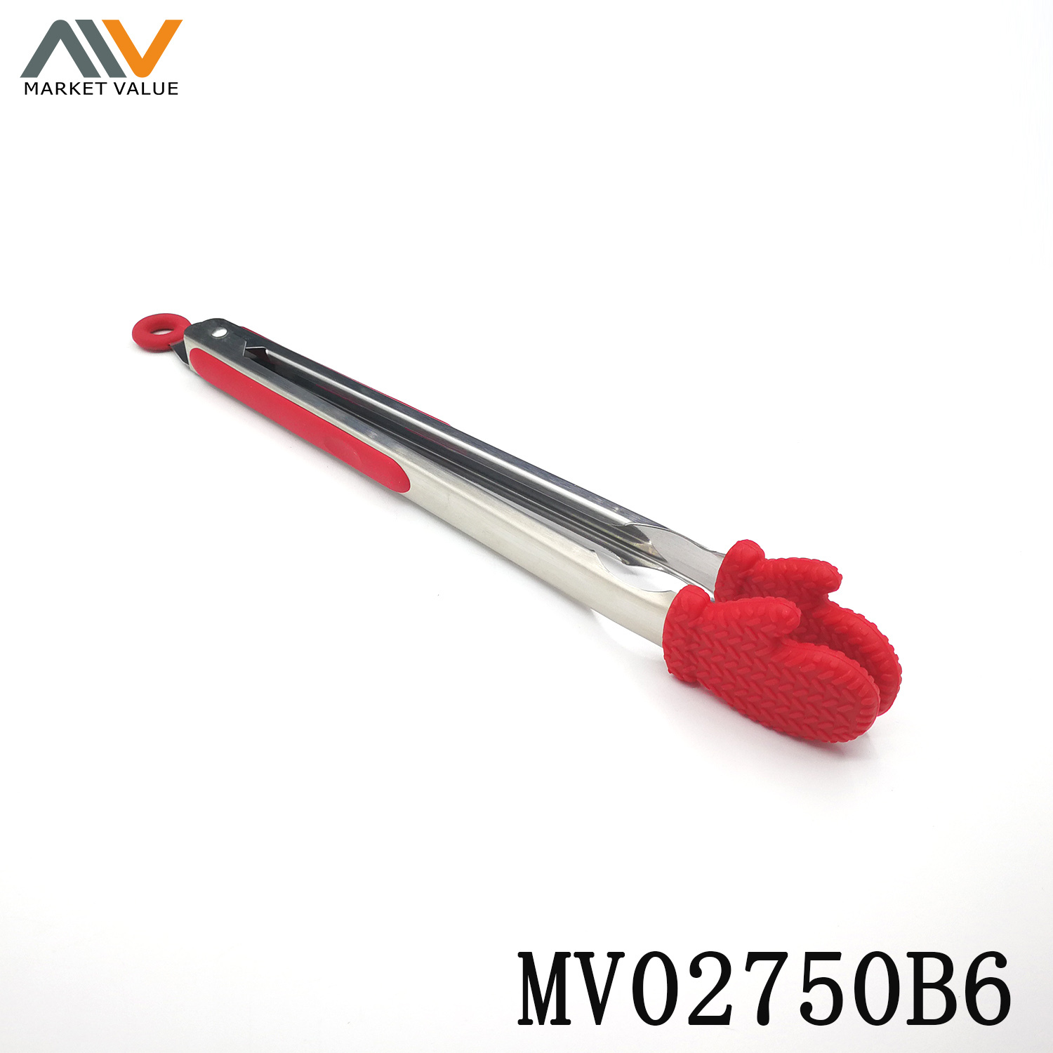 9in Silicone with Stainless Steel FooDClip
