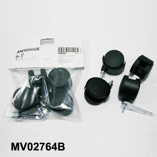 4PCS BLACK WHEEL PLOYBAG with HEADCARD