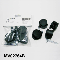 4PCS BLACK WHEEL PLOYBAG with HEADCARD