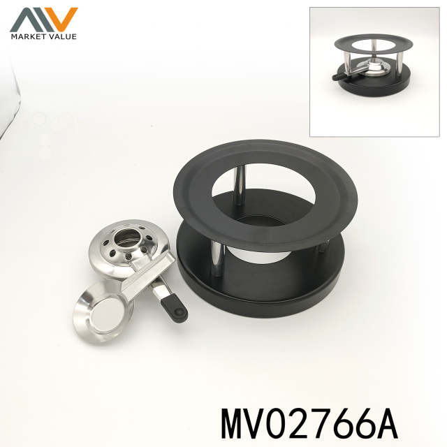 METAL FONDUCE RACK and BURNER IN POLYBAG