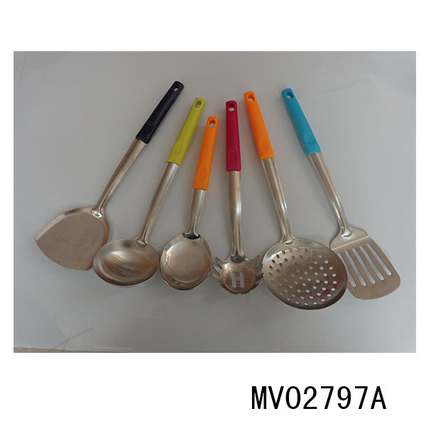 6PCS STAINLESS STEEL KITCHEN TOOLS with PP Handle