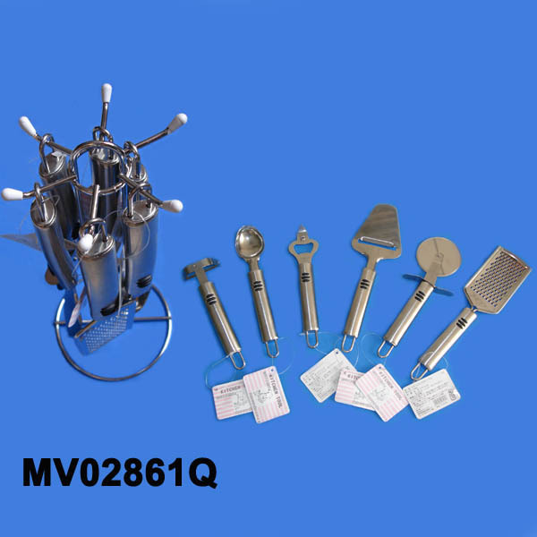6PCS KICHEN TOOLS with KICHEN RACK style 2