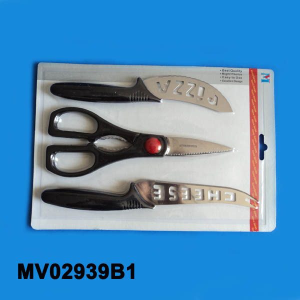 2PCS KNIFE with KITCHEN SCISSORS