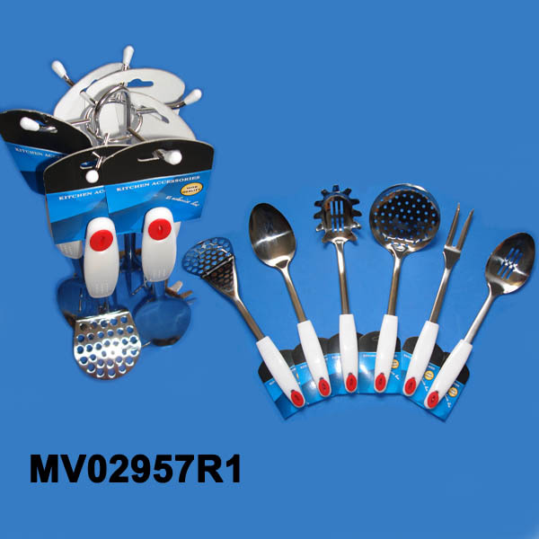 6PCS KITCHEN TOOLS with KITCHEN RACK style 6