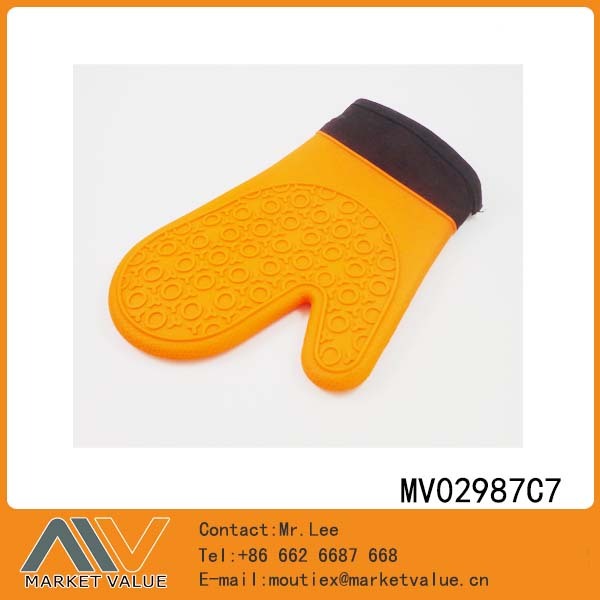 MIDDLE HEAT PROOF COTTON INSIDE OVEN SILICON GLOVE TC