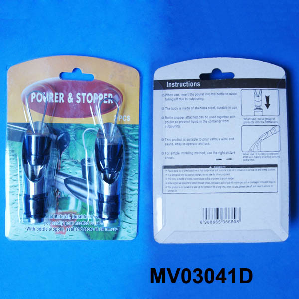 2PCS WINE POURER with STOPPER