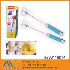 2PCS 14in SS SPIN EGG BEATER in CB