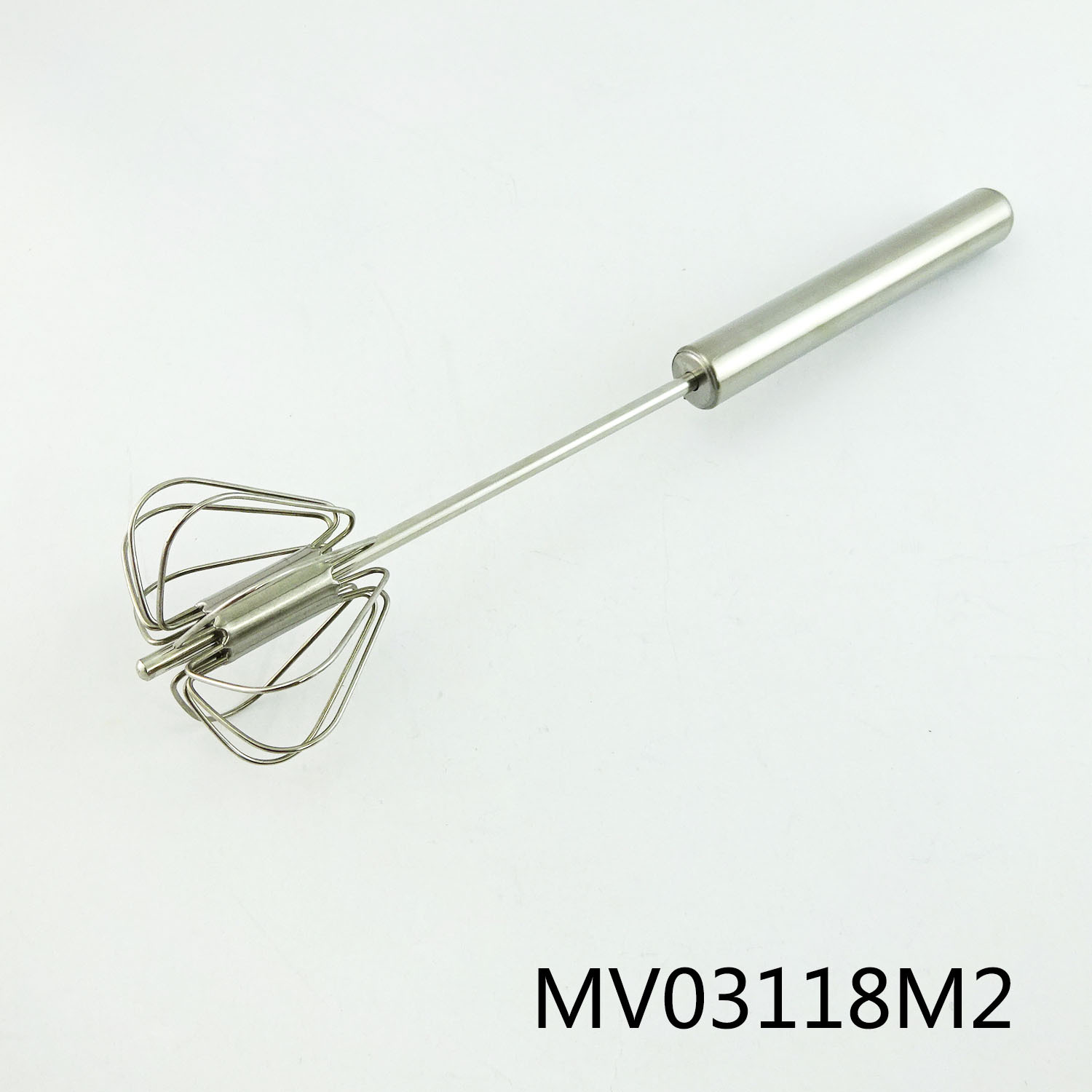 12in SS SPIN EGG BEATER