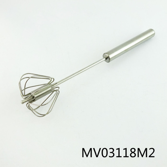 12in SS SPIN EGG BEATER