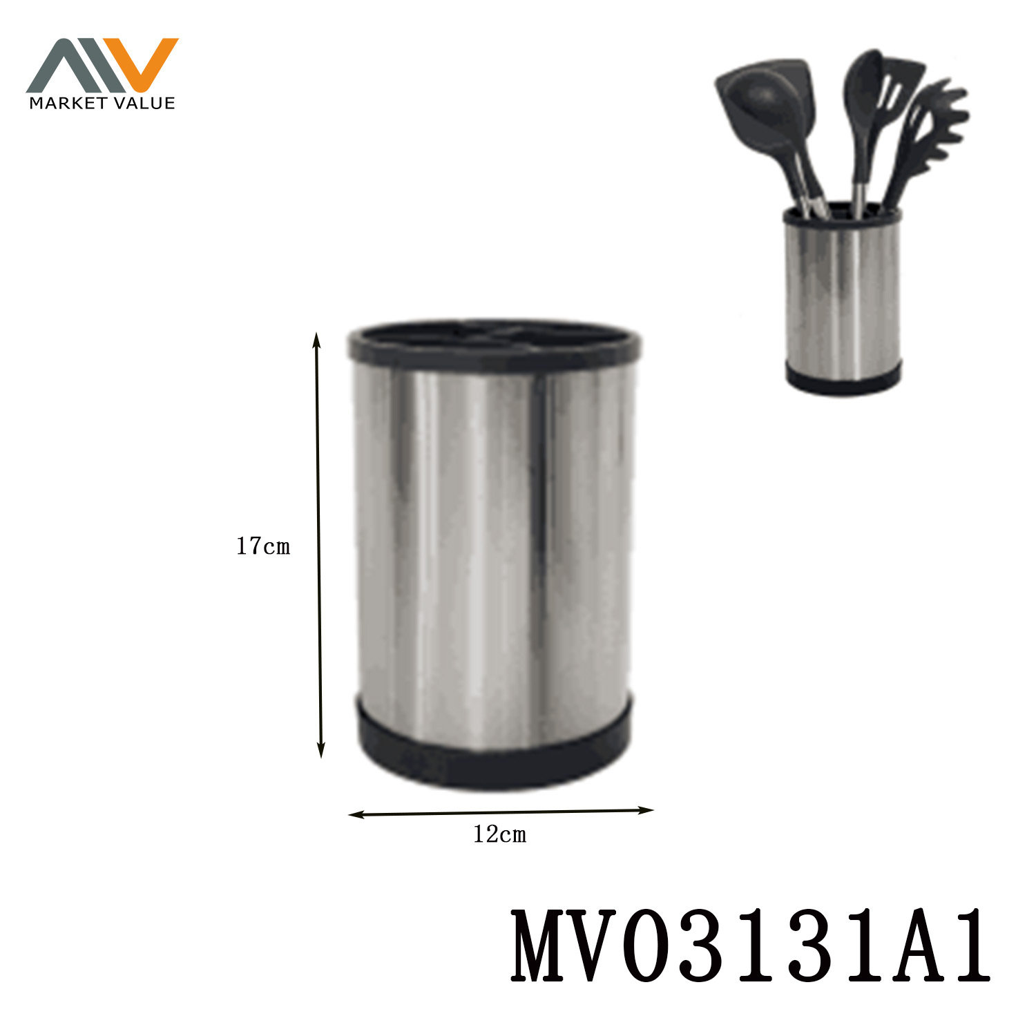 Rotatable SS Kitchen Tools Stand