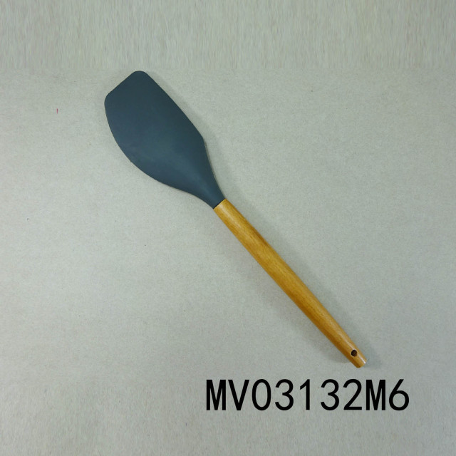 SILICONE BUTTER KNIFE with WOODEN Handle TC