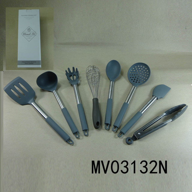 8PCS SILICONE HEAD KITCHEN TOOLS in CB