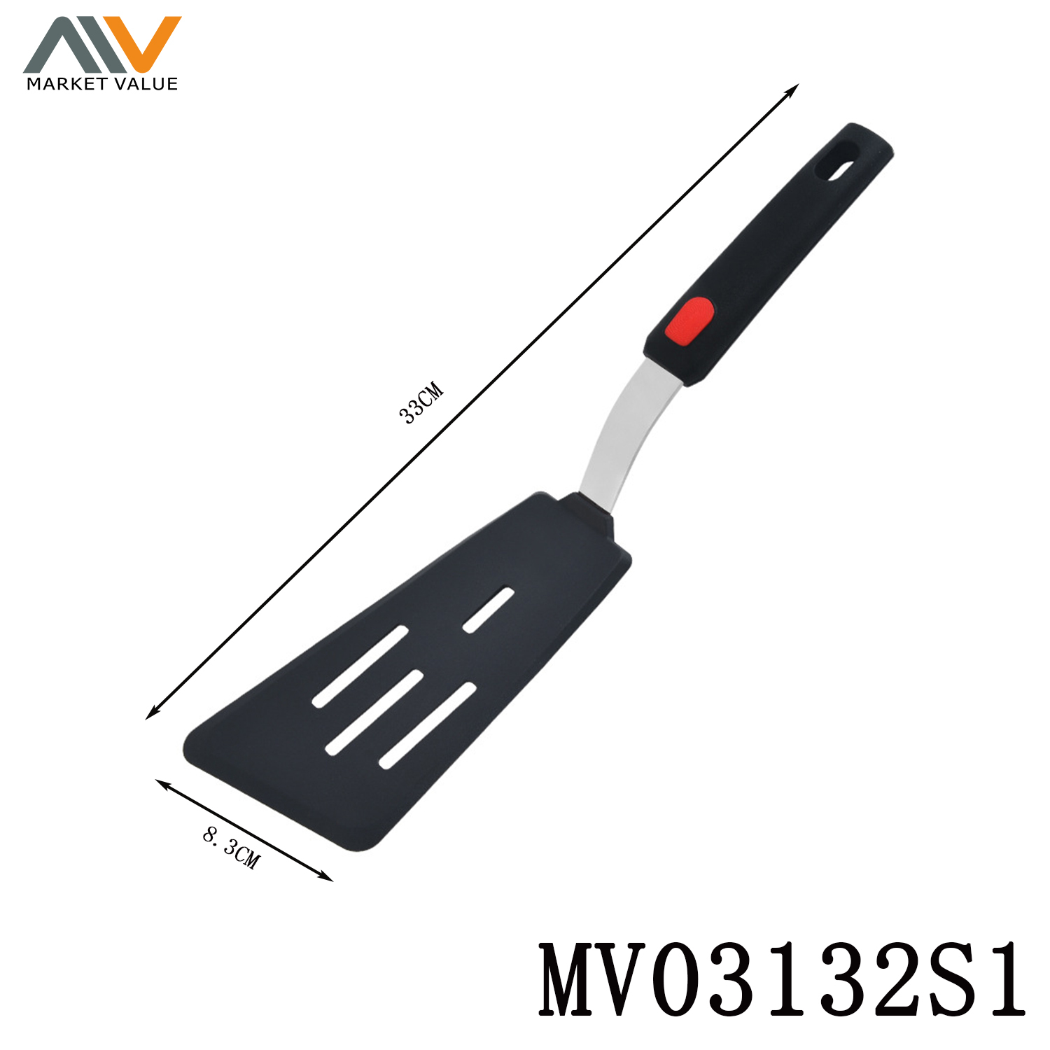 SS and Silicone Kitchenware Long Spatula TC
