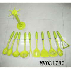 10 PCS KITCHEN TOOLS with PP RACK Stand