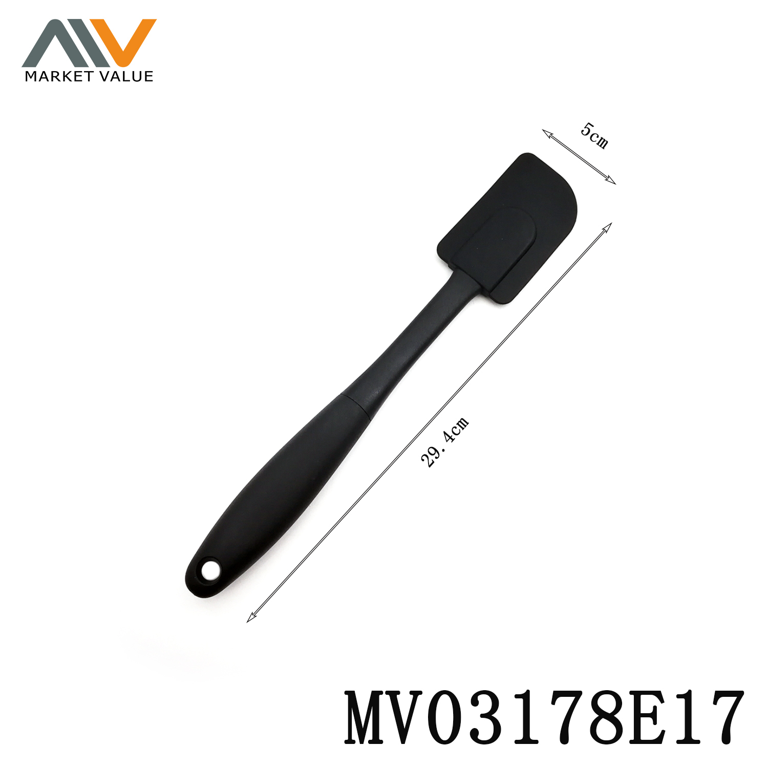 Silicone Cream Scraper with TPR and Nylon Handle TC