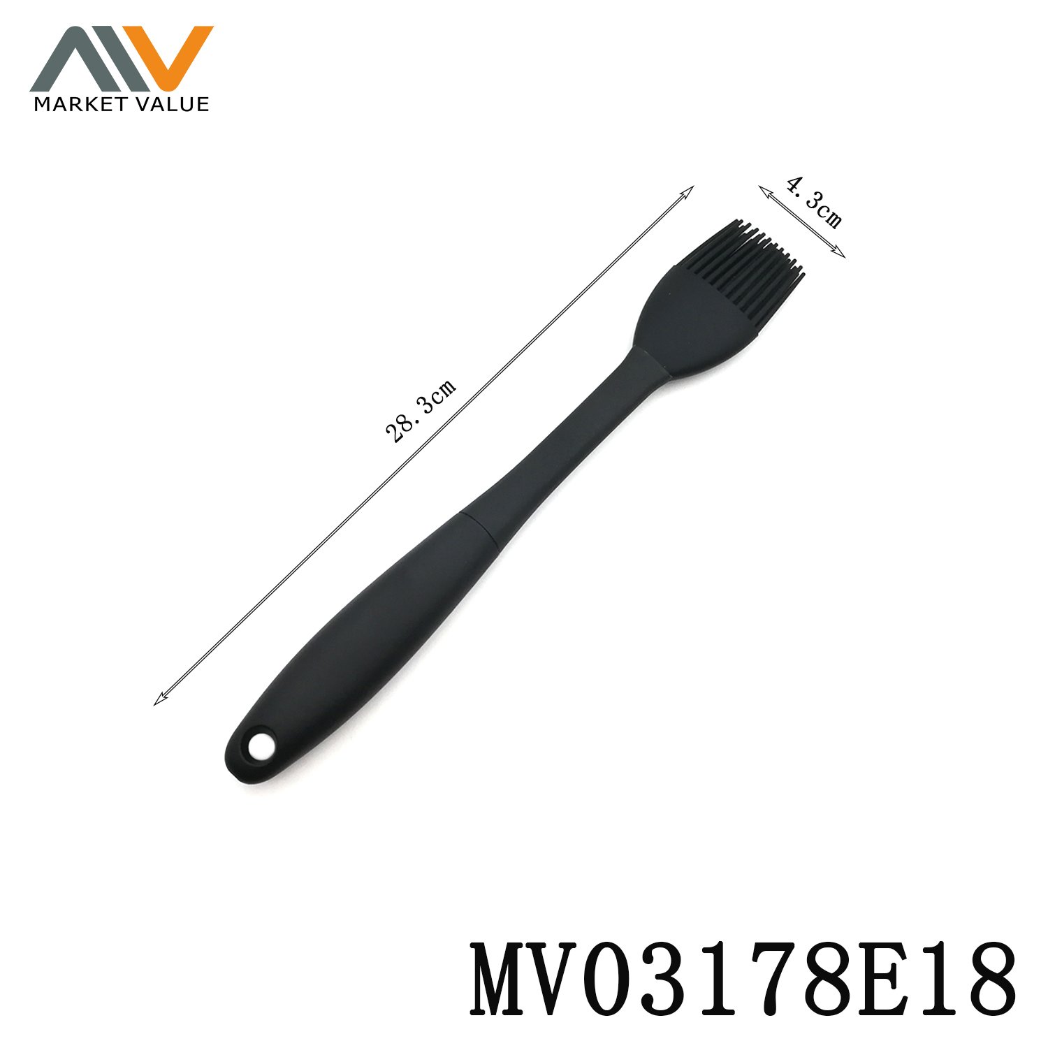 Silicone Oil Brush with TPR and Nylon Handle TC