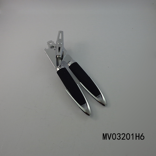 CHROME CAN OPENER with PLASTIC Handle TC style 2