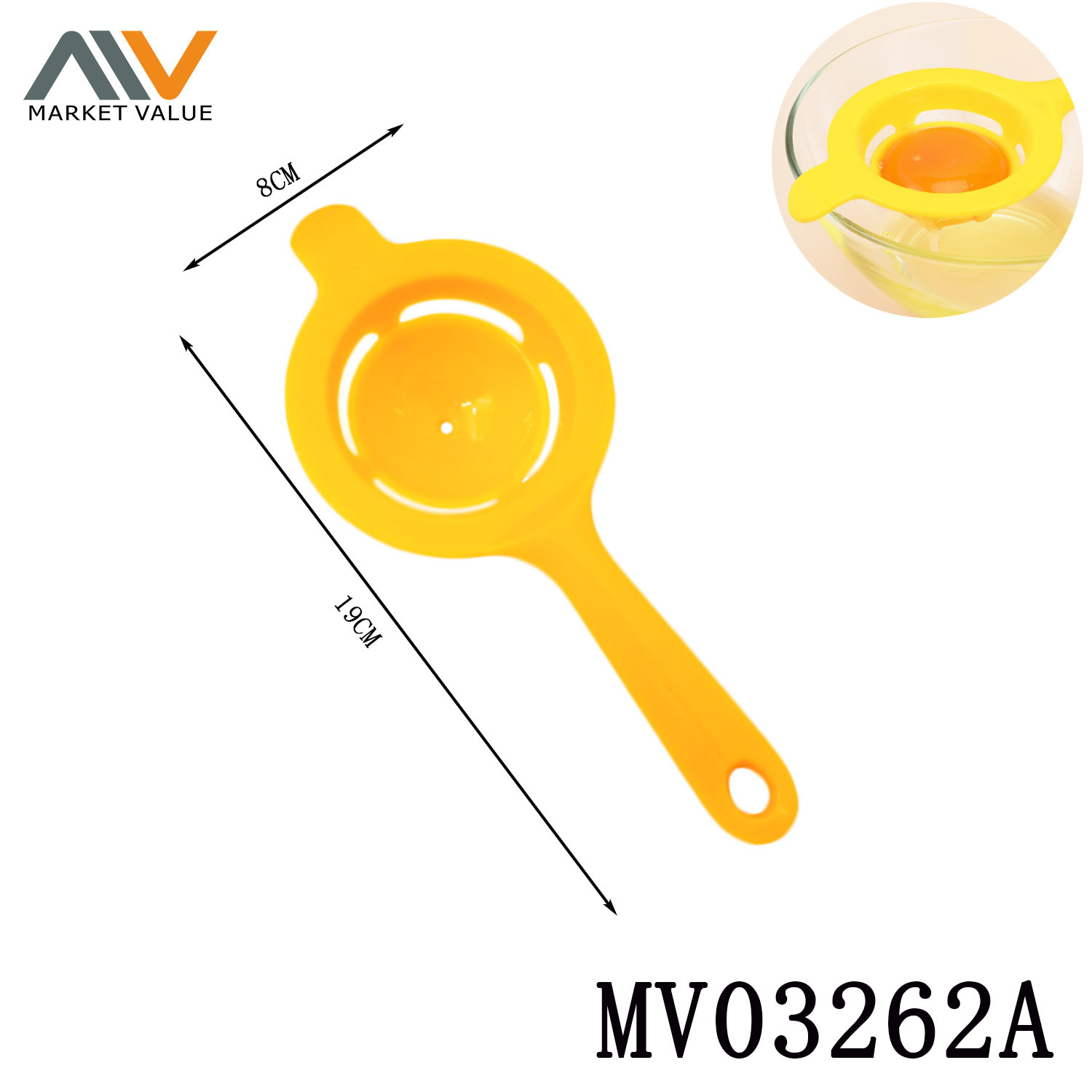 Egg Strainer Separate Egg Yolk and White TAG