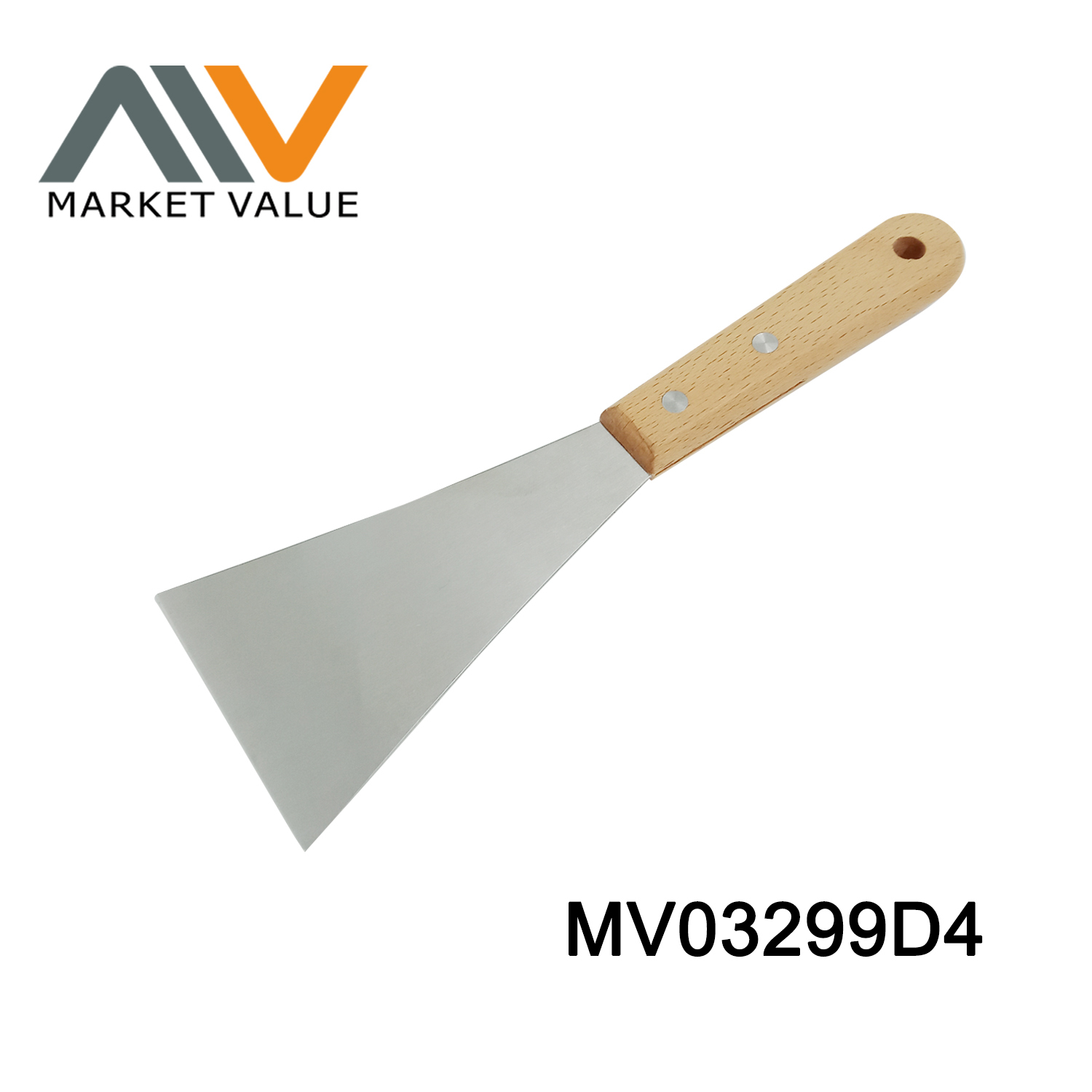 SS Frying Shovel with Oak Handle TC style 5