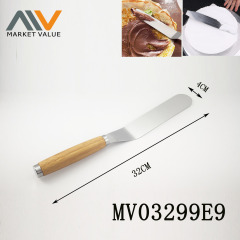 8in BUTTER KNIFE WBAMBOO Handle TC