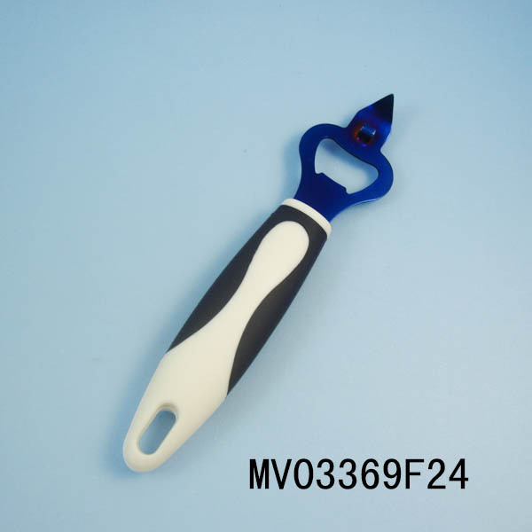 TITANIZE KITCHEN TOOLS RUBBER and PLASTIC Handle BOTTLE OPENER TC style 2