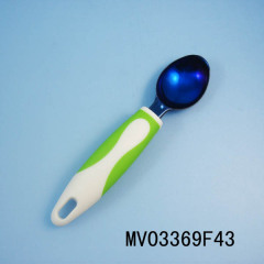 TITANIZE KITCHEN TOOLS RUBBER and PLASTIC Handle ICECREAM SPOON TC