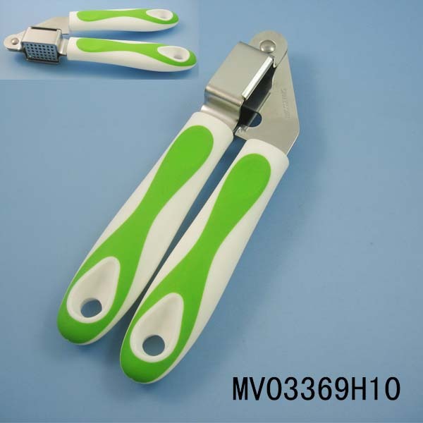 RUBBER and PLASTIC Handle STAINLESS STEEL GARLIC PRESS TC