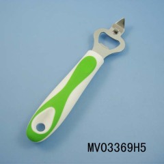 RUBBER and PLASTIC Handle STAINLESS STEEL BOTTLE OPENER TC