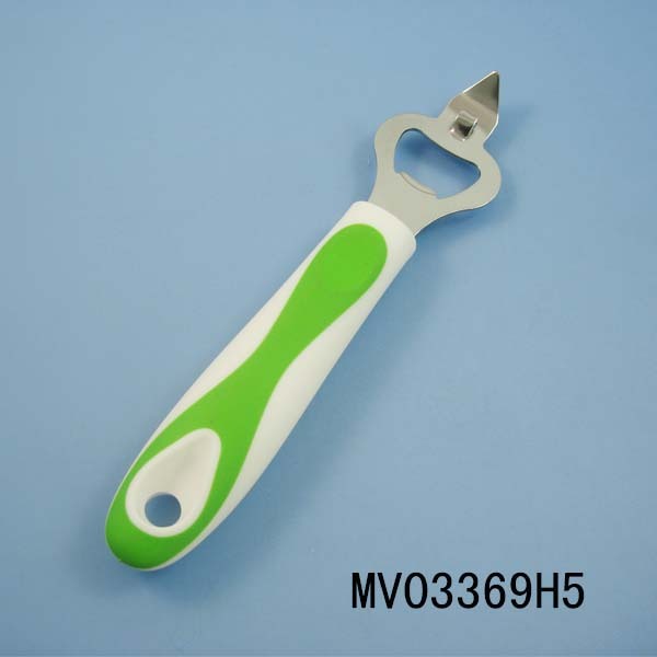 RUBBER and PLASTIC Handle STAINLESS STEEL BOTTLE OPENER TC