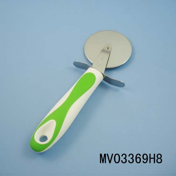 RUBBER and PLASTIC Handle STAINLESS STEELPIZZA CUTTER TC