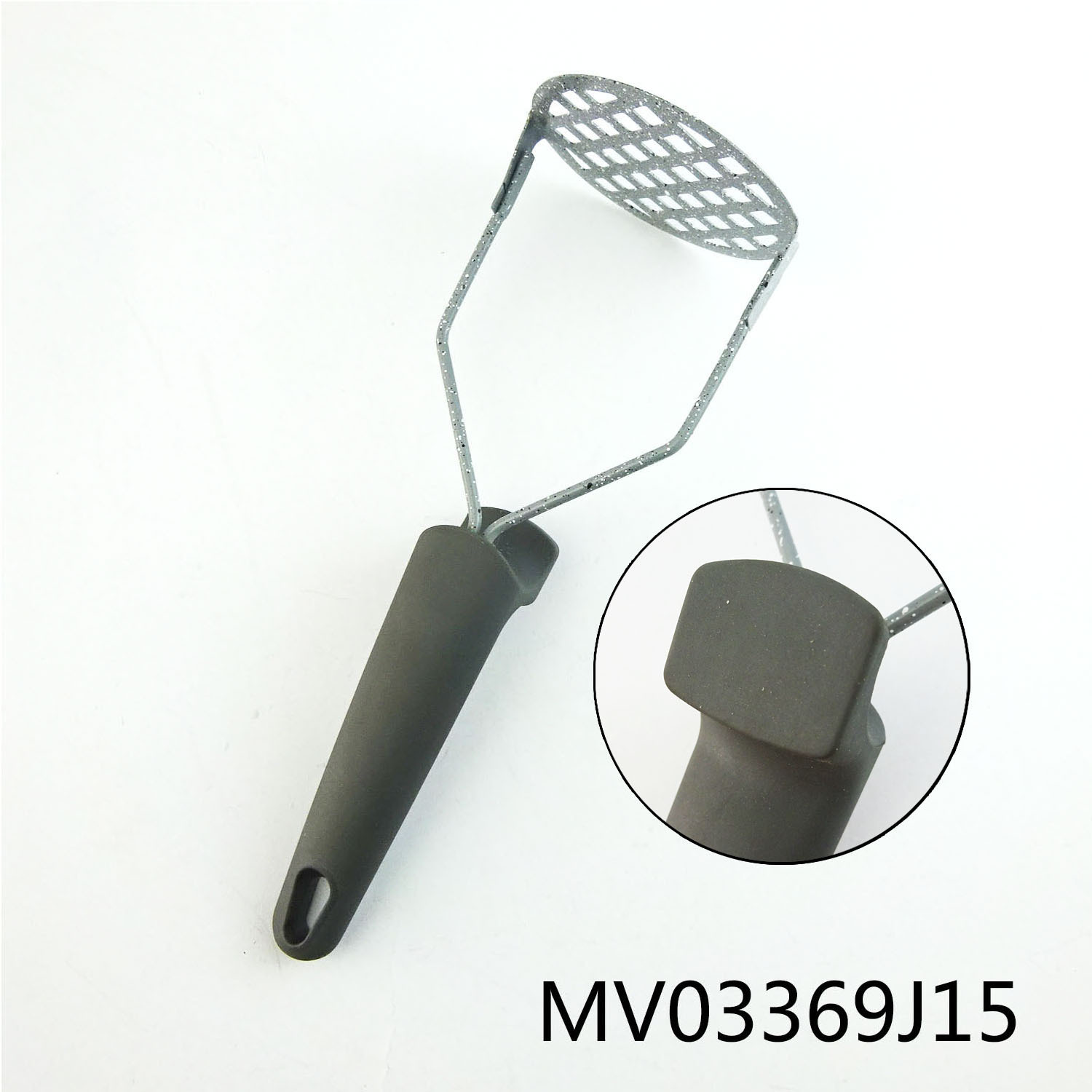 RUBBER and PLASTIC Handle NON STICK POTATO PRESS TC